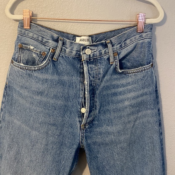 Agolde Blue Distressed Women Jeans - Picture 2 of 8